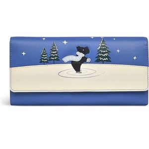 Radley London Skate The Night Away - Large Flapover Wallet, COBALT